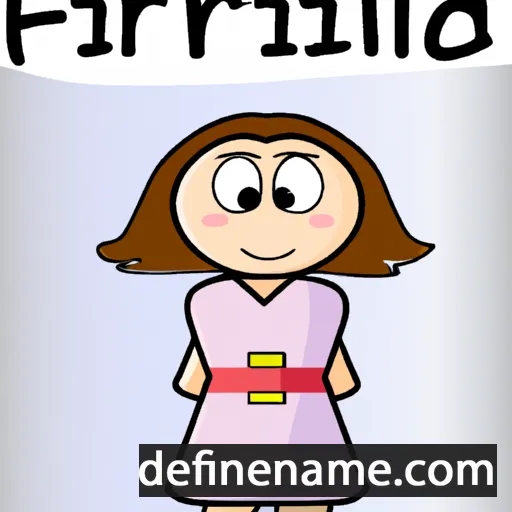 cartoon of the name Fríðr