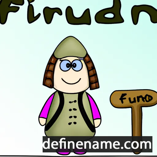 cartoon of the name Fríðunn