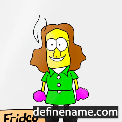 cartoon of the name Fridegund