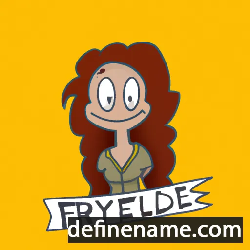 cartoon of the name Fridelyne