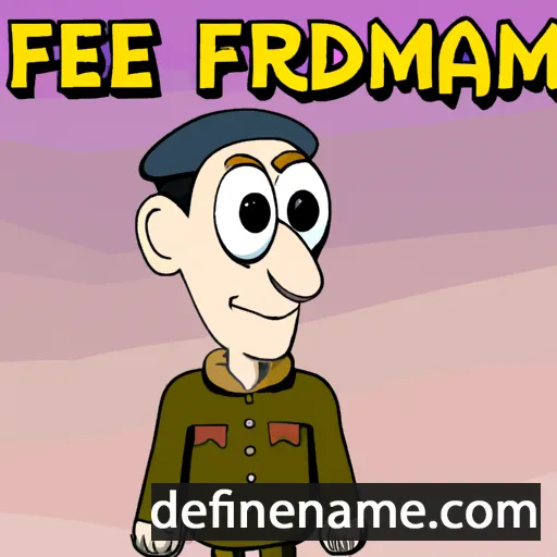 cartoon of the name Frideman