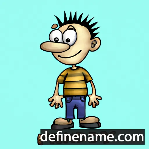 cartoon of the name Fridny