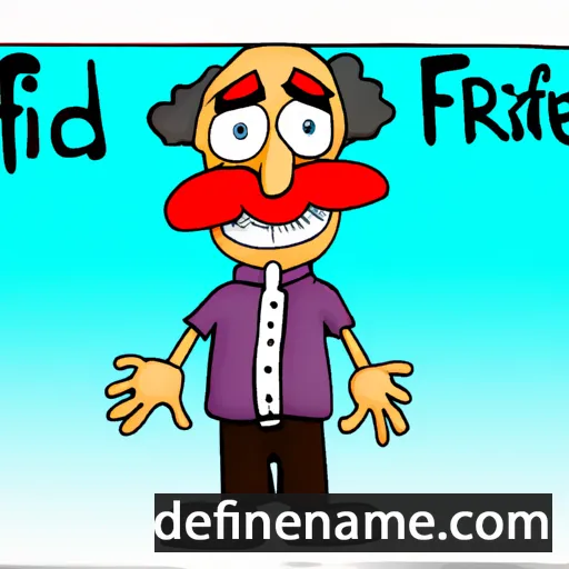 cartoon of the name Fridolf