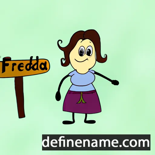 cartoon of the name Fridrëszka