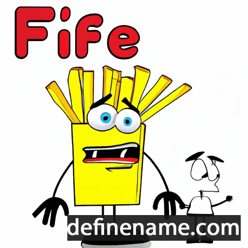 cartoon of the name Frie