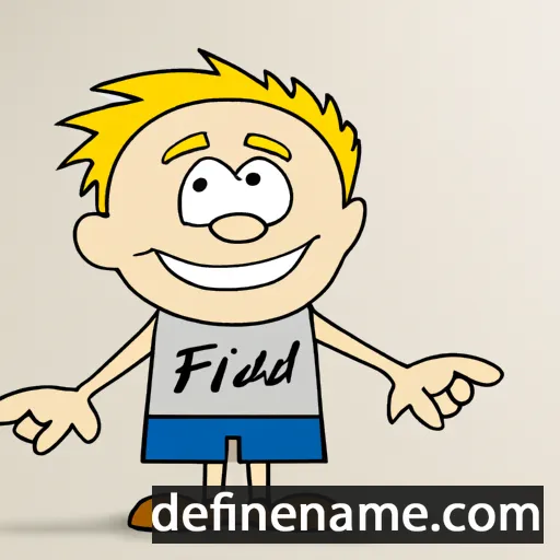 cartoon of the name Friedel