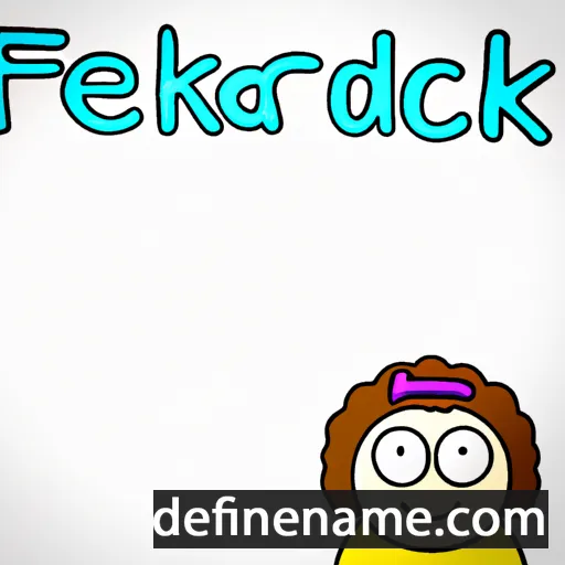 cartoon of the name Friedericke