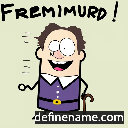 cartoon of the name Friedmunt