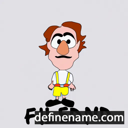 cartoon of the name Friedolin