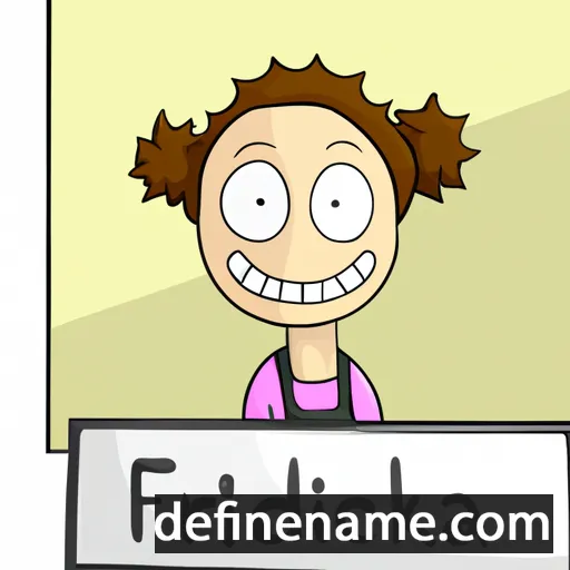 cartoon of the name Friedricka