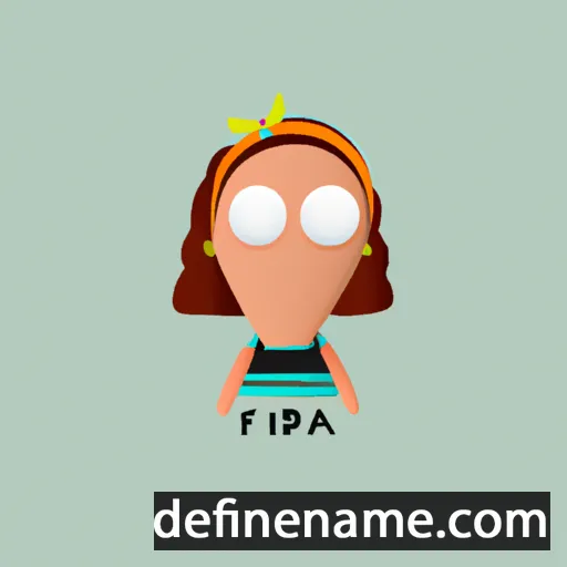 cartoon of the name Friida