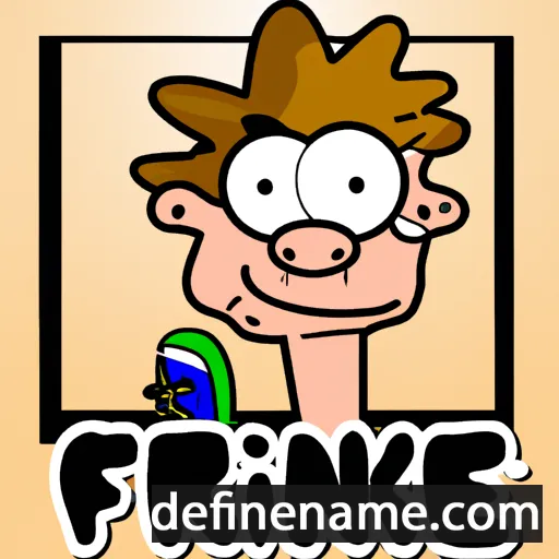 cartoon of the name Frikkie