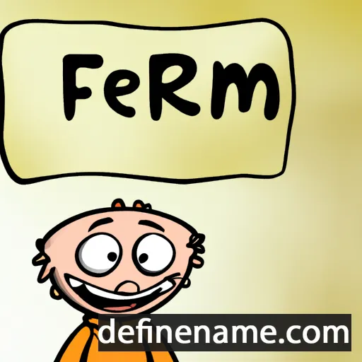 cartoon of the name Frimet