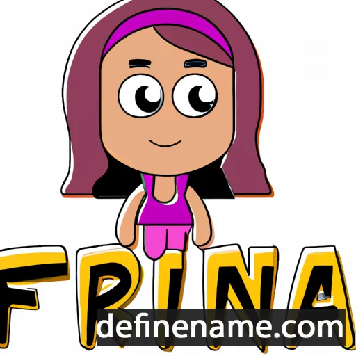 cartoon of the name Frina