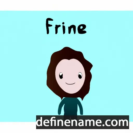 cartoon of the name Friné