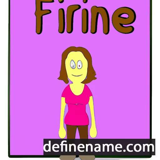 cartoon of the name Frine