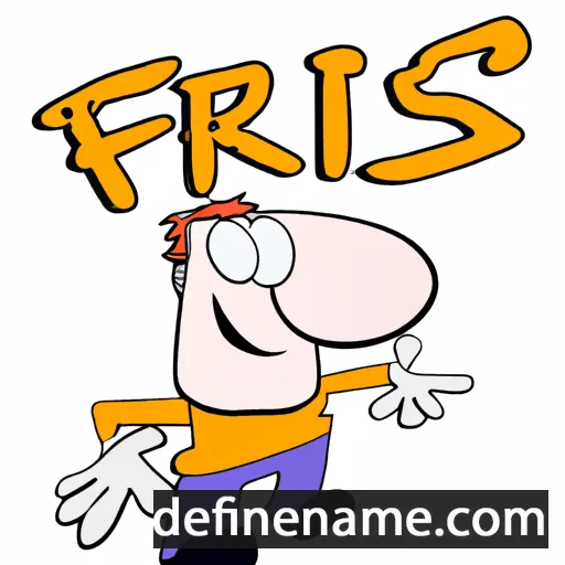 cartoon of the name Fris