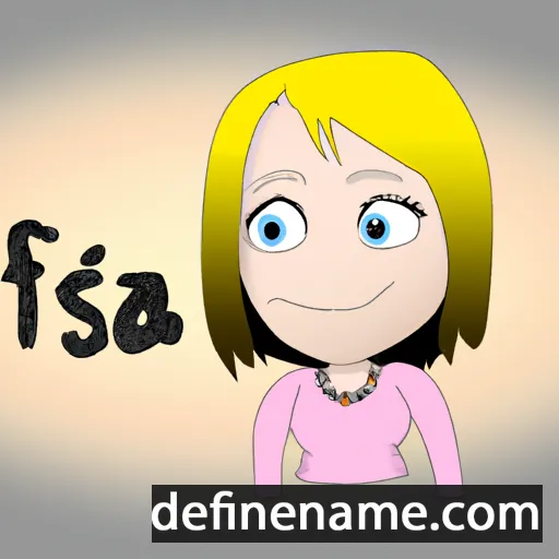 cartoon of the name Frisa