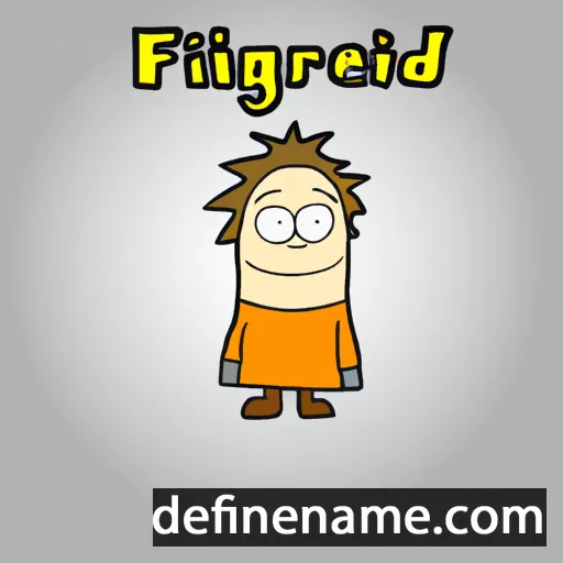 cartoon of the name Friðberg