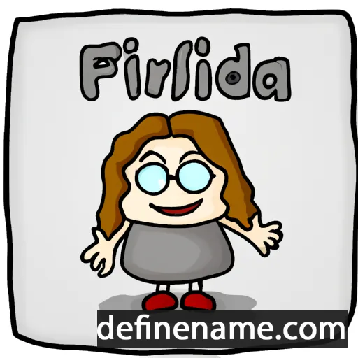 cartoon of the name Friðfinna