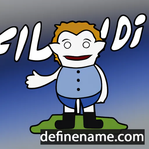 cartoon of the name Friðlín