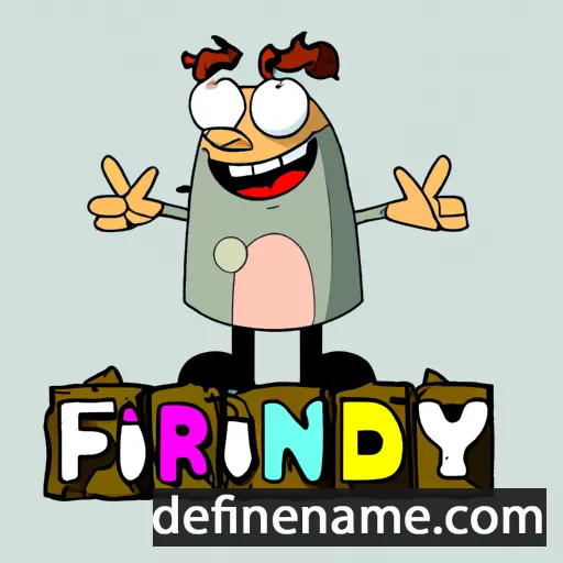 Friðný cartoon