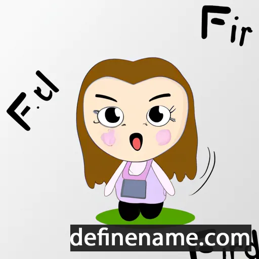 cartoon of the name Friður