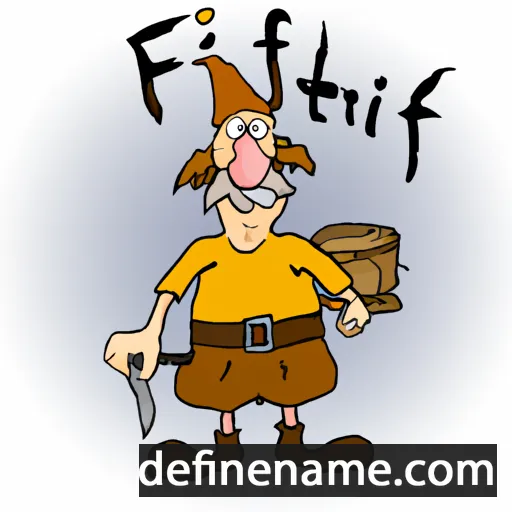 cartoon of the name Frithjof