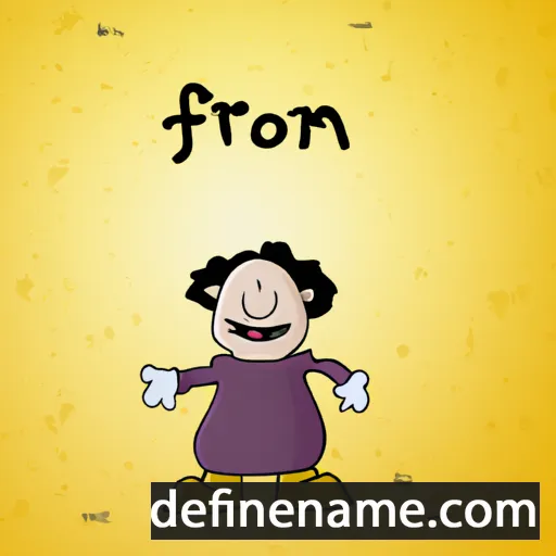 cartoon of the name Froim