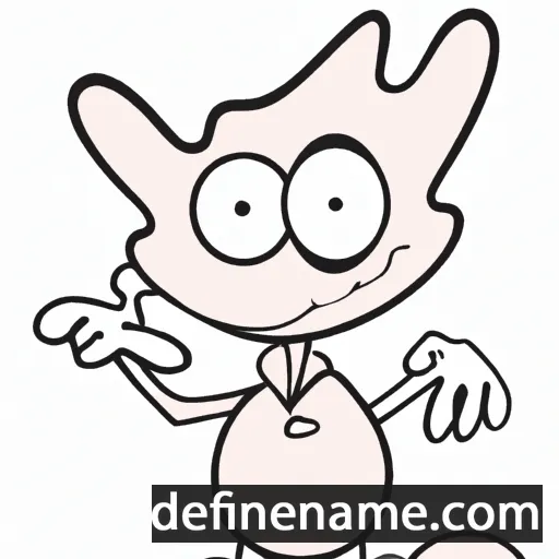 cartoon of the name Frommet