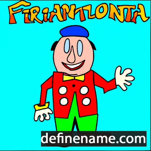 cartoon of the name Frontiniano