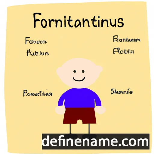 cartoon of the name Frontinianus