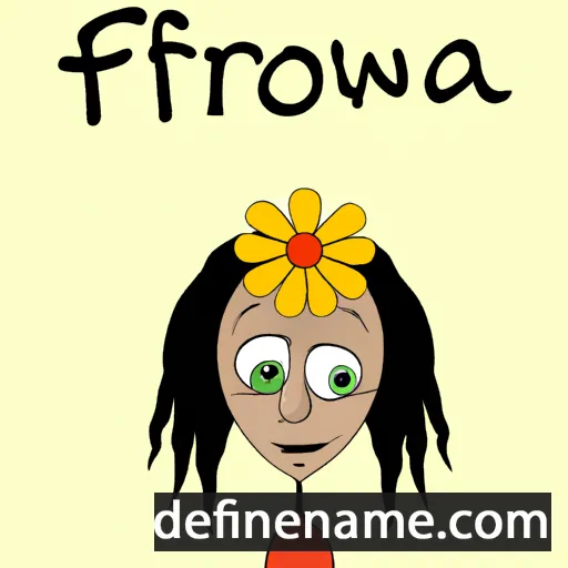 cartoon of the name Frowa