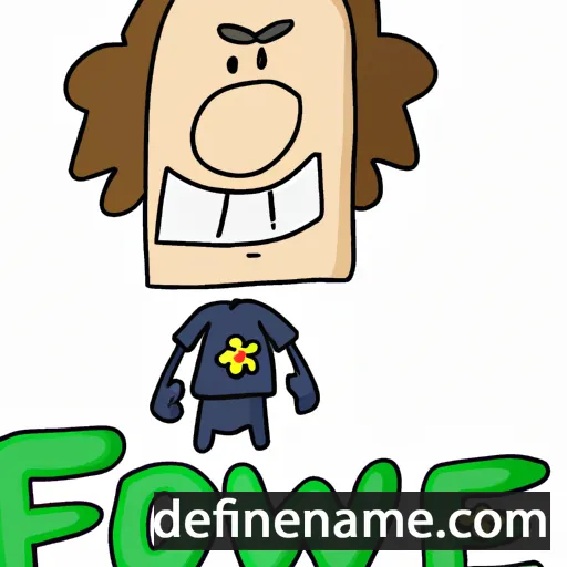 cartoon of the name Frowe