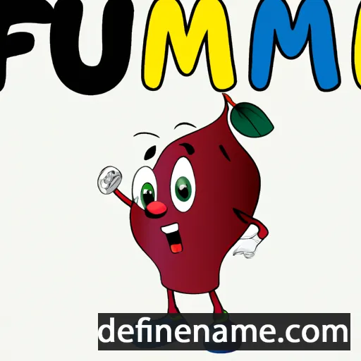 cartoon of the name Frumit