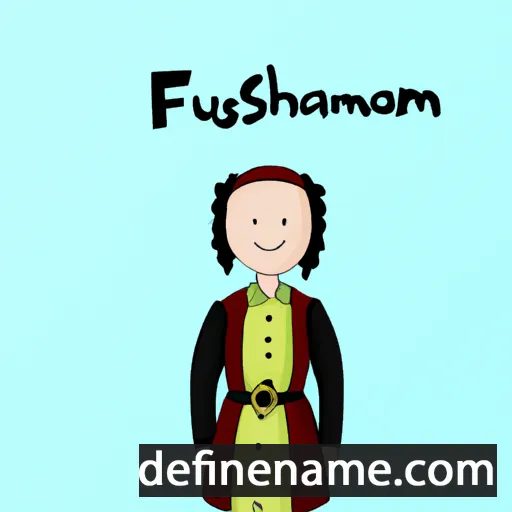 cartoon of the name Frusannah