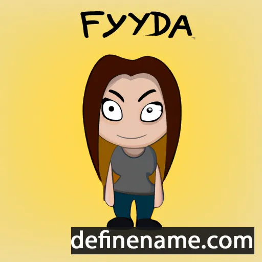 cartoon of the name Fryda