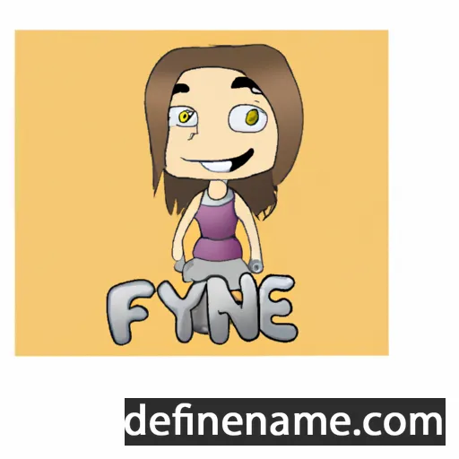 cartoon of the name Frynne