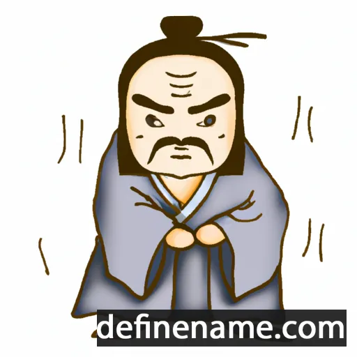 cartoon of the name Fumimitsu