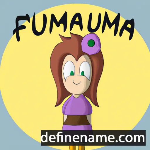 cartoon of the name Fumina