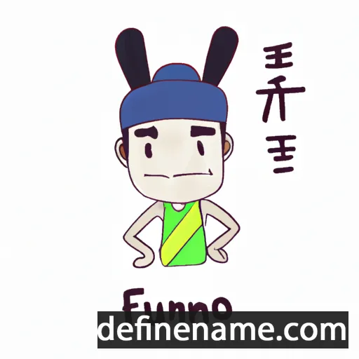 cartoon of the name Fuminobu