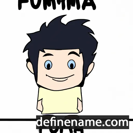 cartoon of the name Fumiya