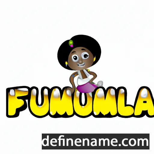 cartoon of the name Funmilola