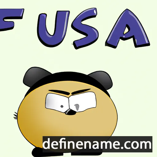 cartoon of the name Fusa