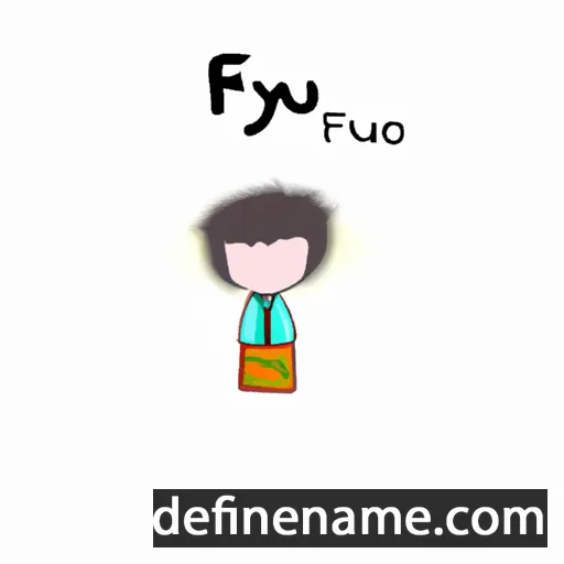 cartoon of the name Fuyou