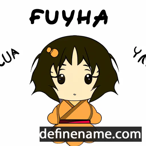 cartoon of the name Fuyuha