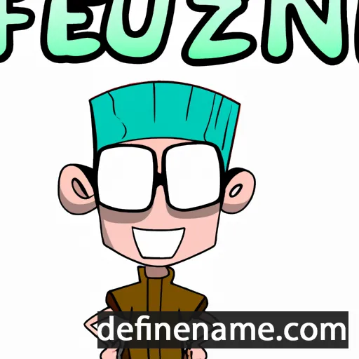 cartoon of the name Fuzen