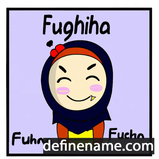 cartoon of the name Fuziah