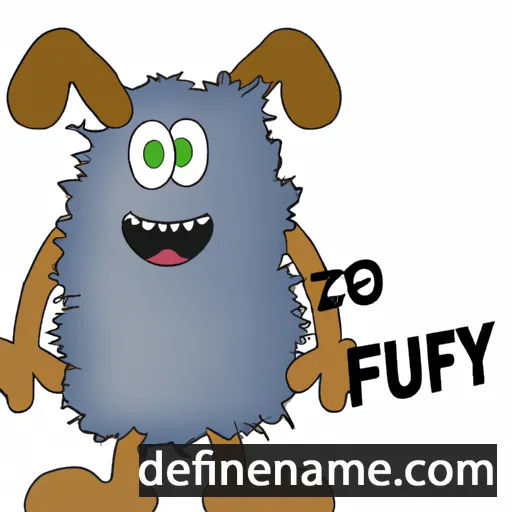 cartoon of the name Fuzzy