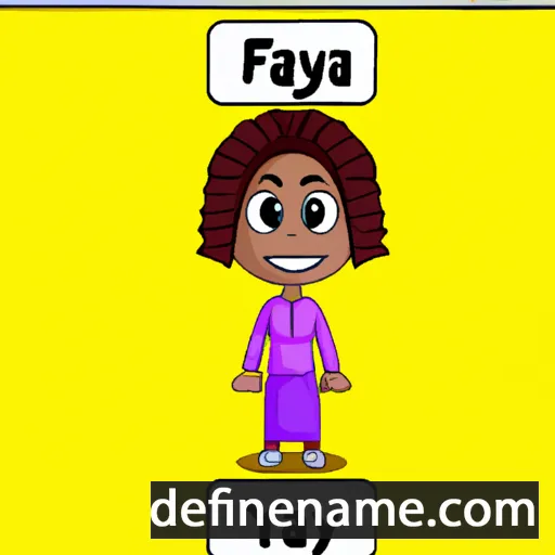 cartoon of the name Fwaya